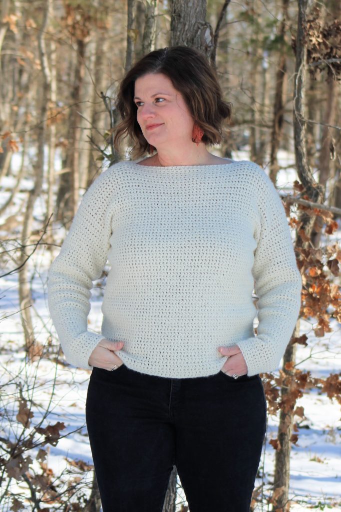 The Stella Sweater - Crochet Sweater Pattern - Mason Jar Yarn Designs