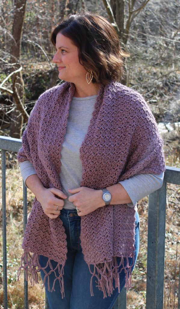 Crochet Spring Wrap – The Peony Wrap - Mason Jar Yarn Designs