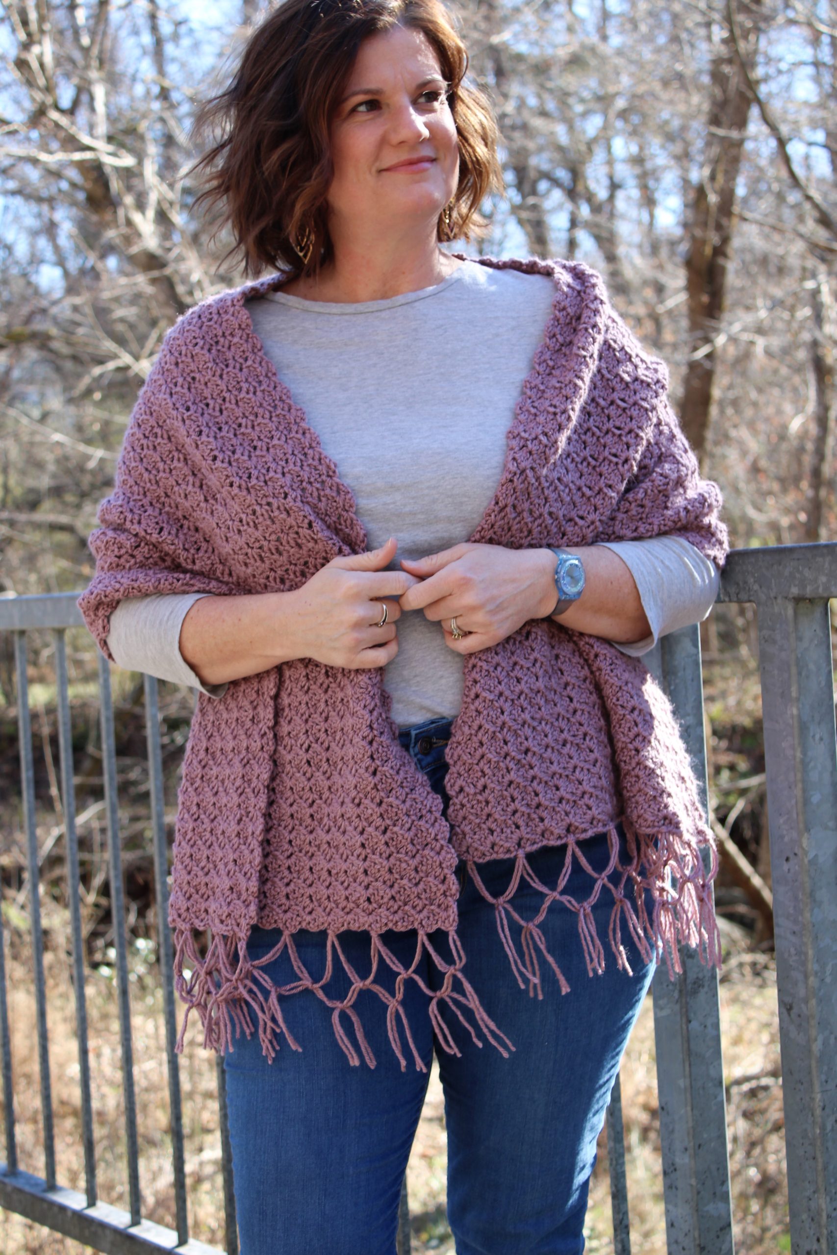 Crochet Spring Wrap – The Peony Wrap - Mason Jar Yarn Designs