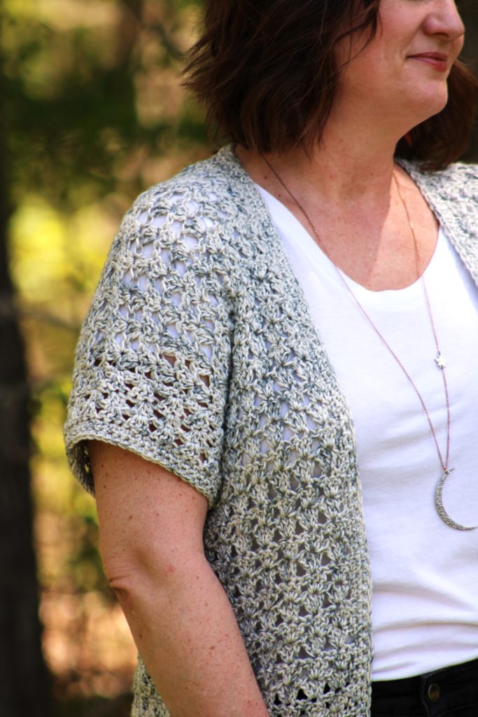 Lacy Crochet Cardigan - The Nadia Cardigan - Mason Jar Yarn Designs