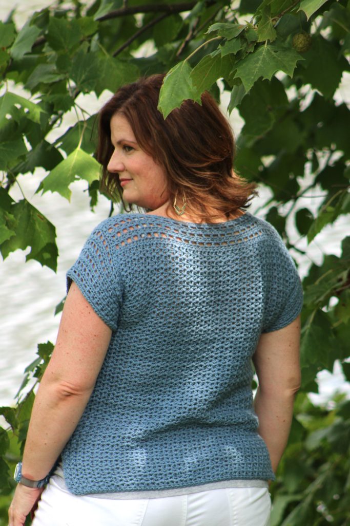 The Blue Sky Crochet Tee - Mason Jar Yarn Designs