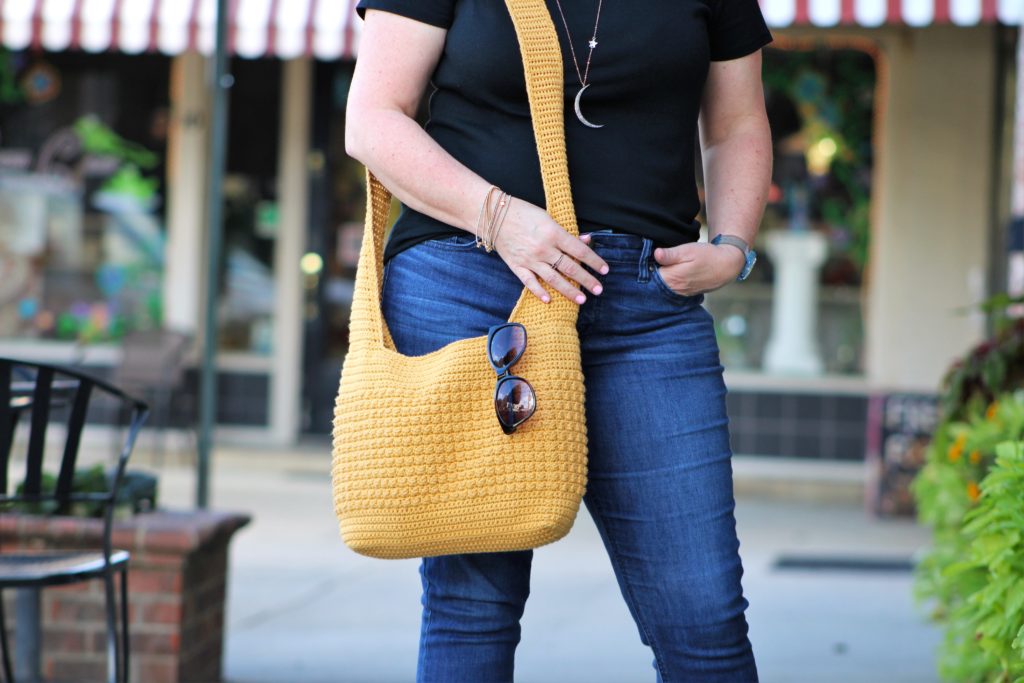 Golden Days Hobo Bag - Crochet Bag - Mason Jar Yarn Designs