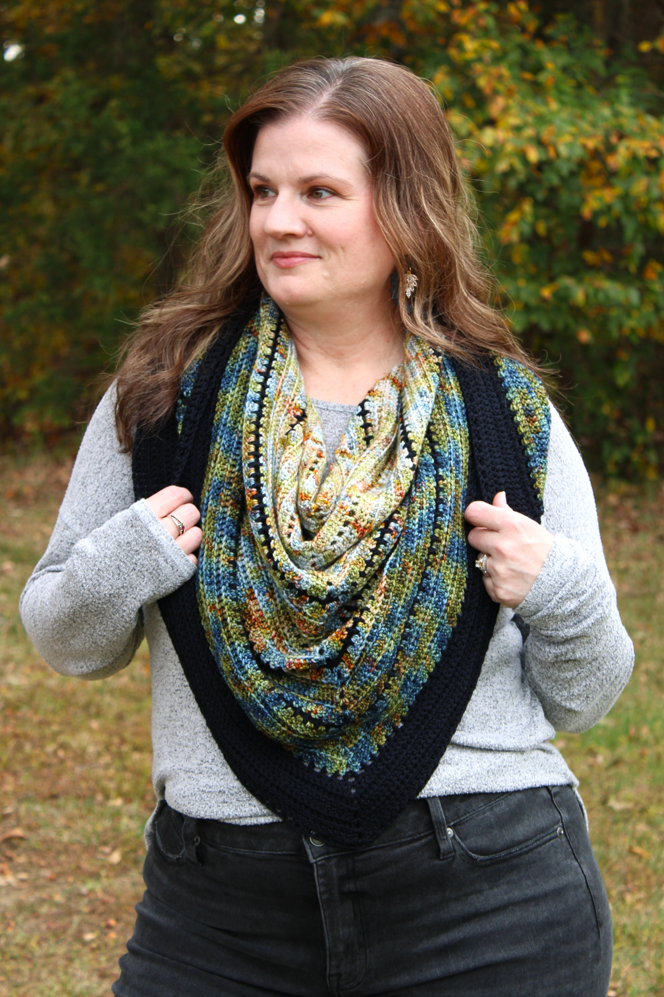 Color Fade Crochet Scarf - The Hemlock Scarf - Mason Jar Yarn Designs